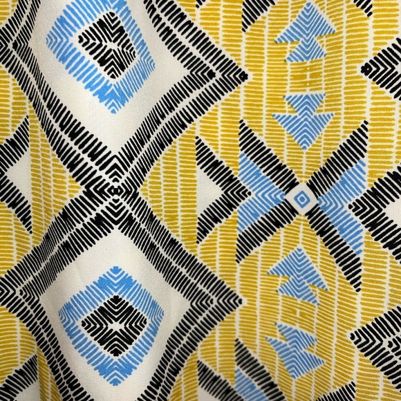 💗 Yellow Print Flowy Trousers - Picture 2 of 5